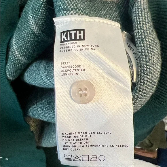 Kith Green and cream pinstripe Sweater - Picture 4 of 5